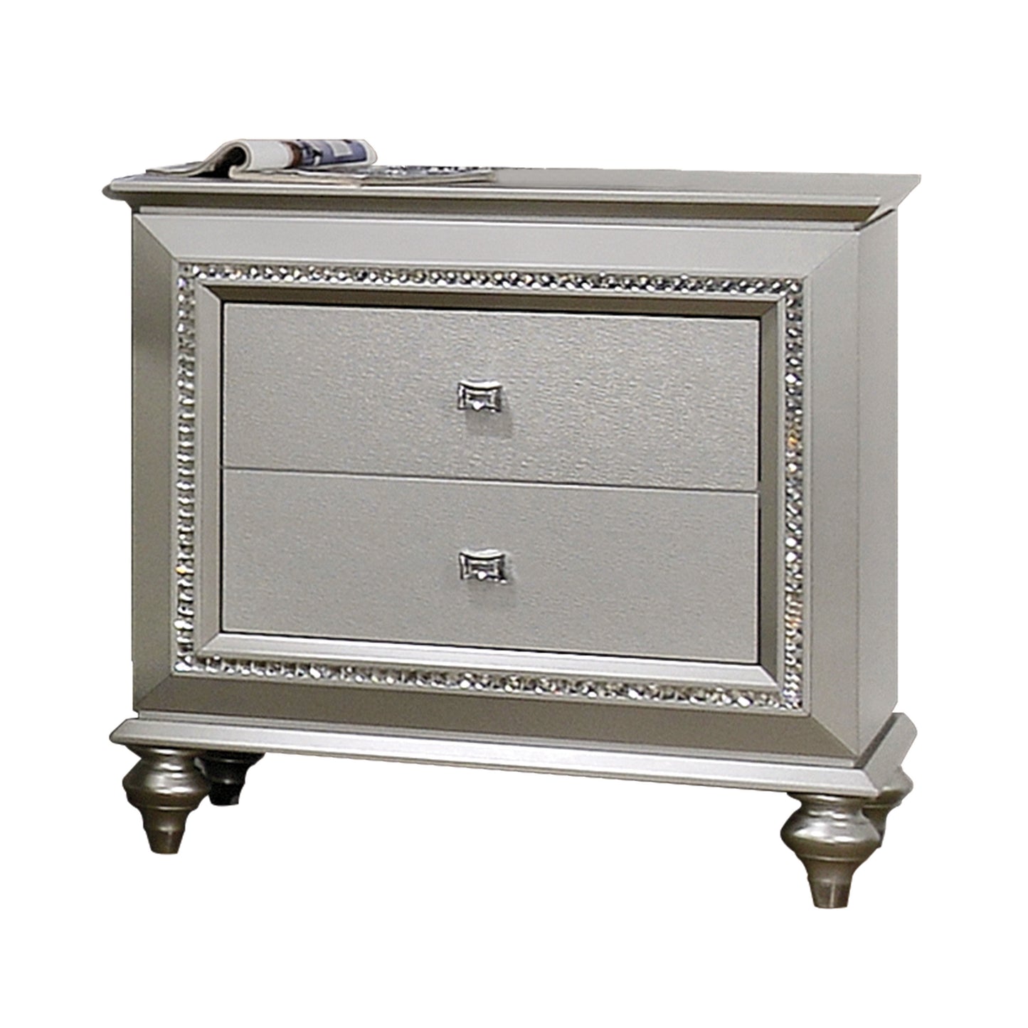 Kaitlyn Champagne Finish Nightstand