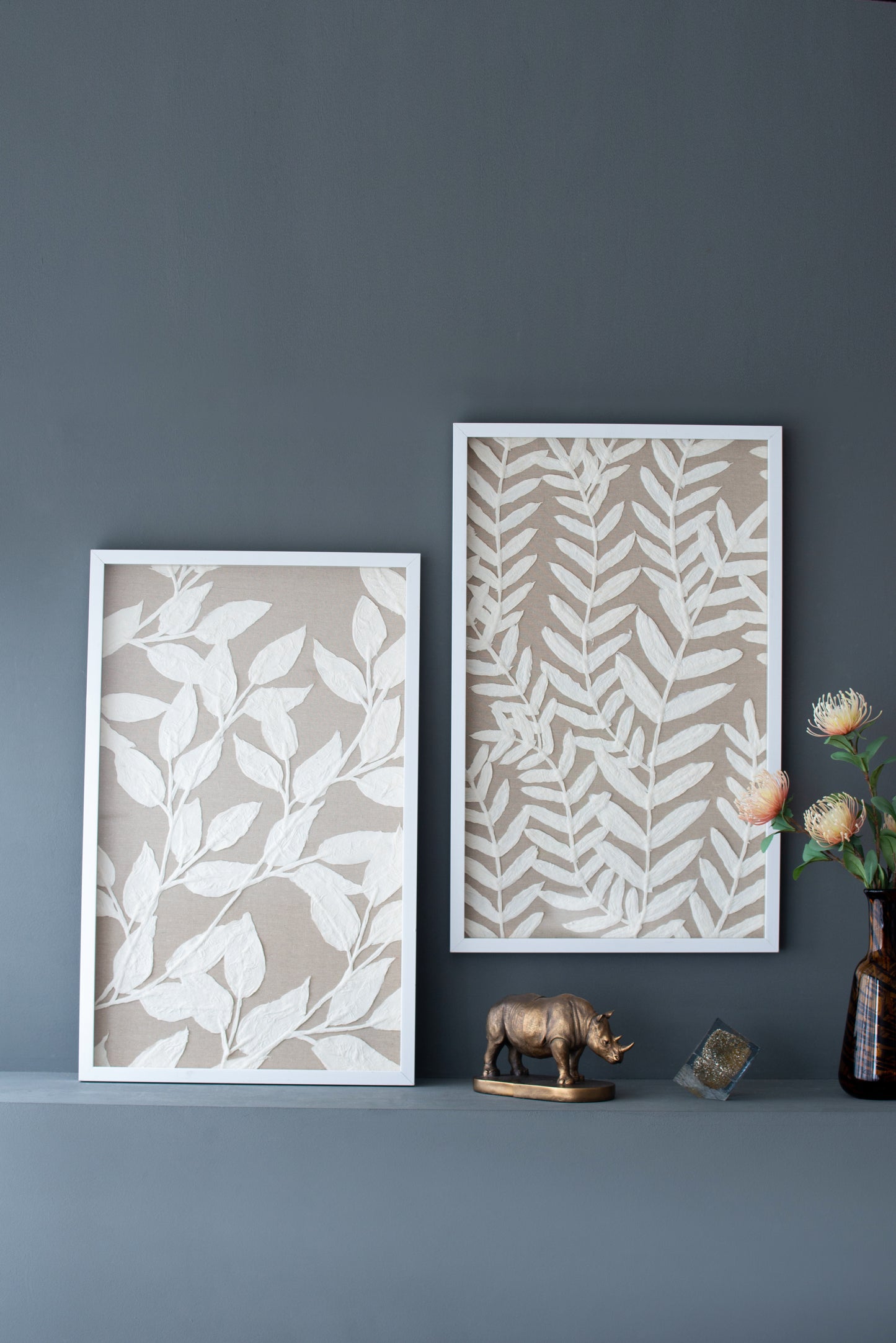 S/2 Shadow Box Wall Décor, 19.5x1x31.5'