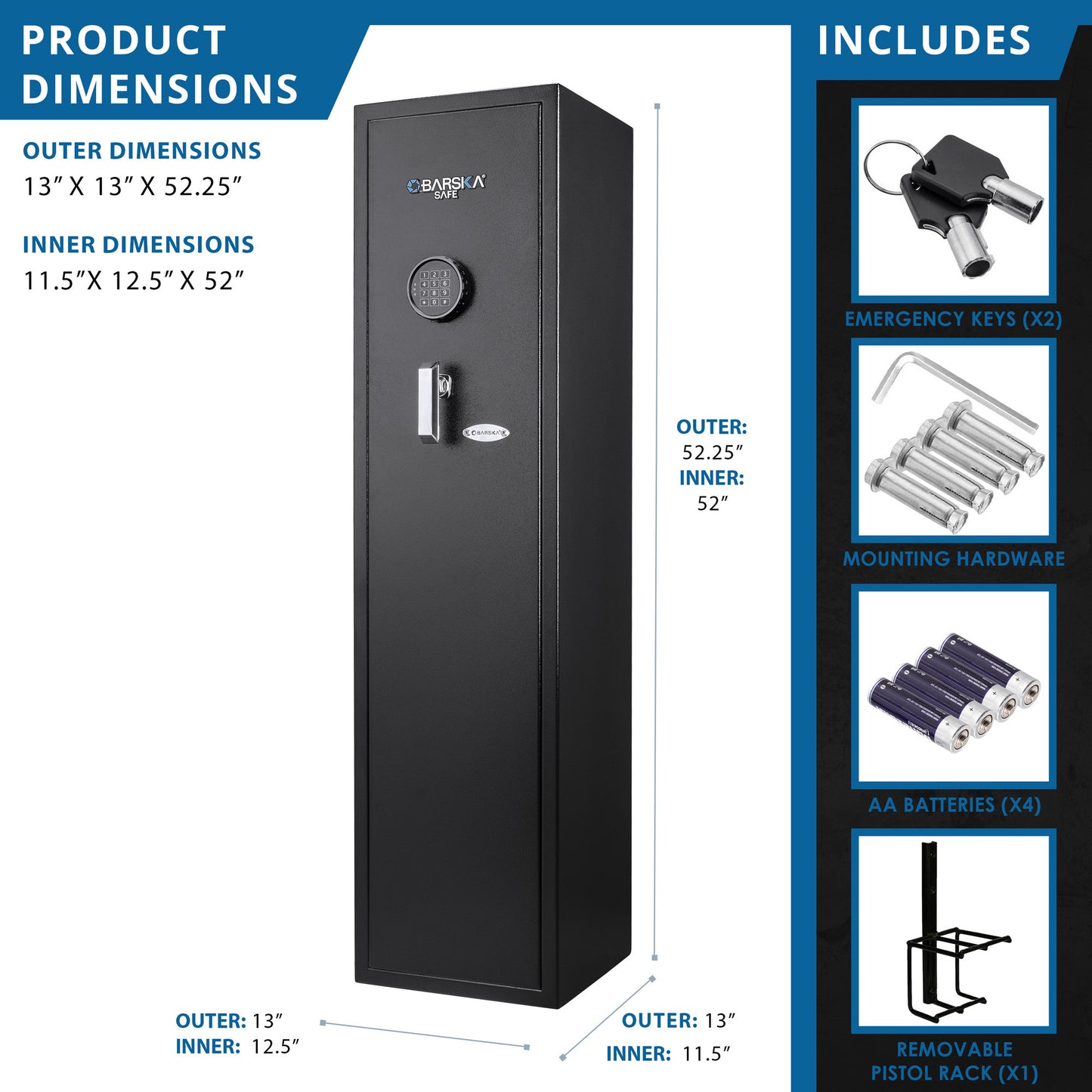 4 33 Cu Ft Digital Keypad Rifle Safe