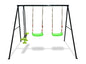 Swing Sets for Backyard 550LBS 3 Seat, Swingset Outdoor for Kids, Swing Set with Glider, 2 Blet Swings