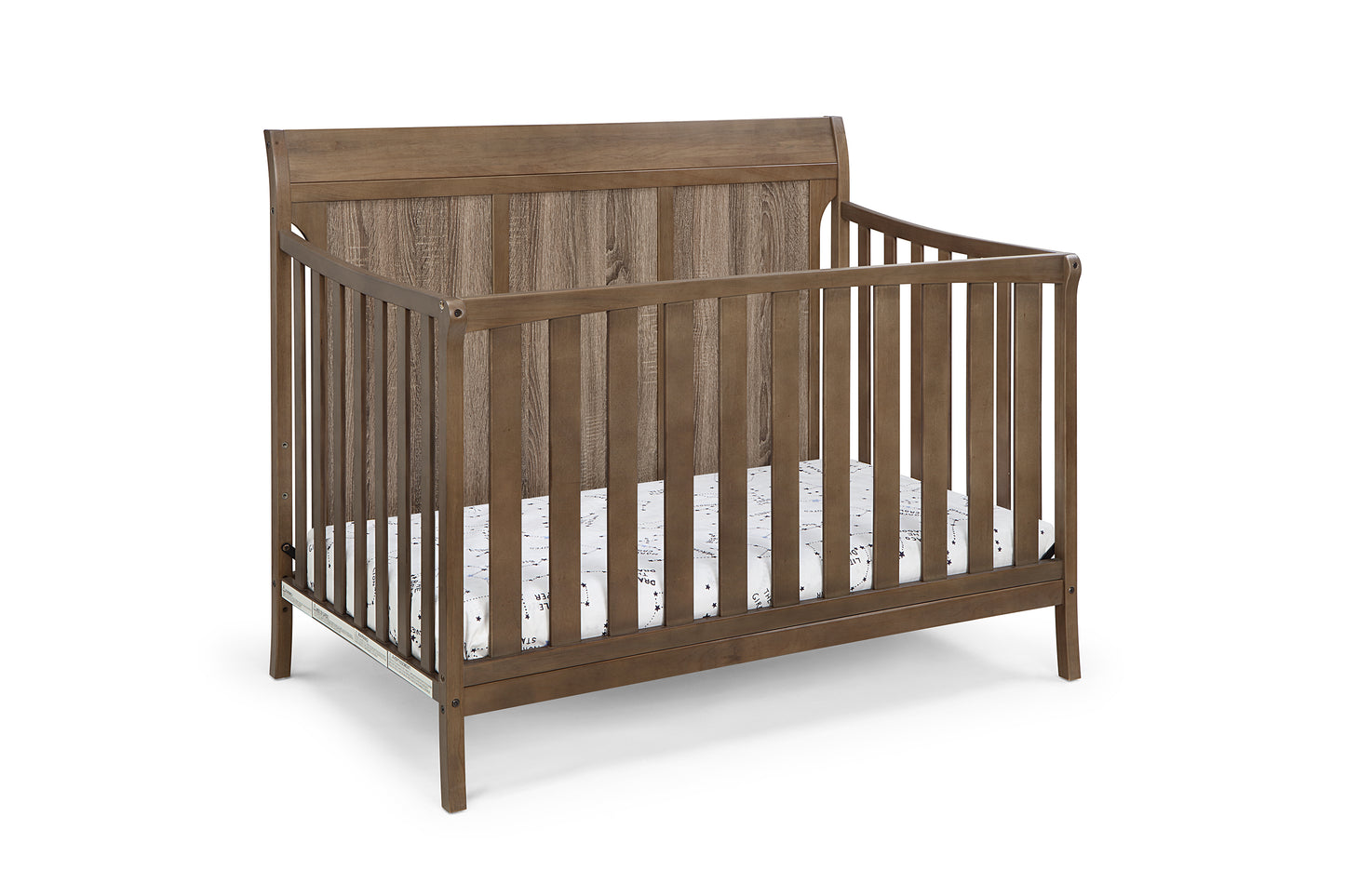 Shailee 4-in-1 Convertible Crib Brown/Brown Stone