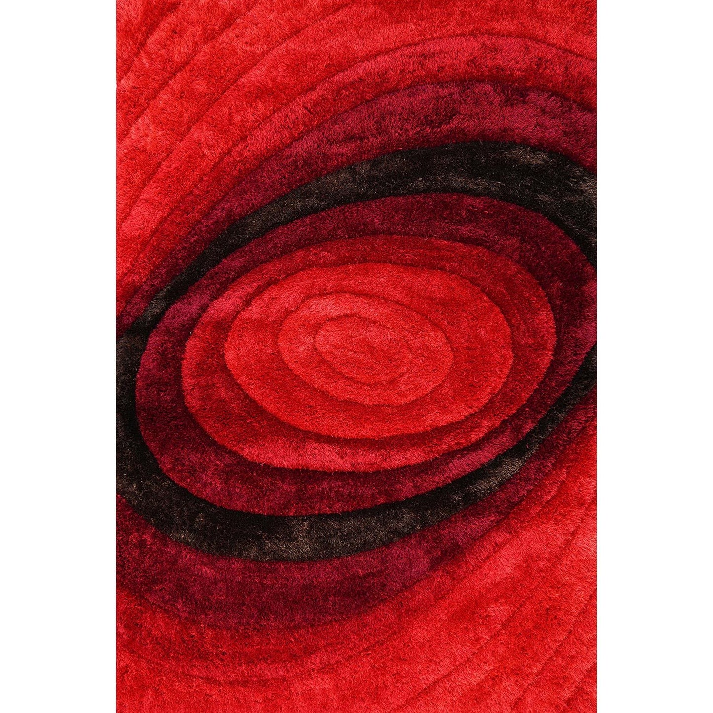 Nina 3D Red Shag Rug