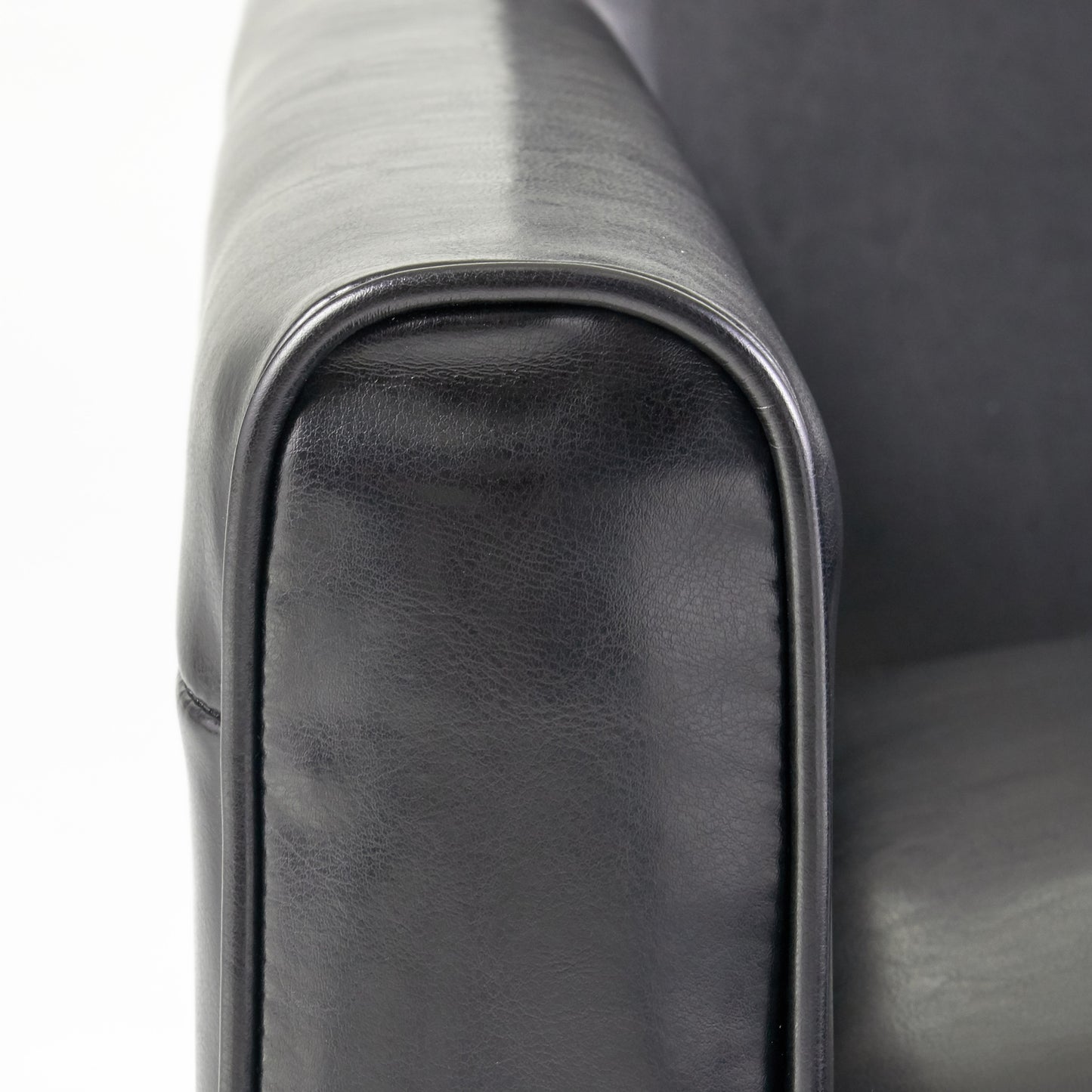 Black Faux Leather Push Back Chair for Elegant Home Décor