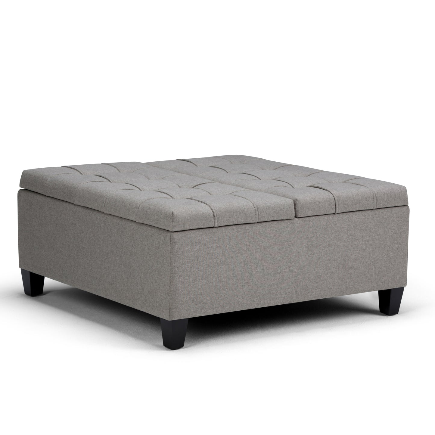 Harrison - Coffee Table Storage Ottoman - Dove Grey