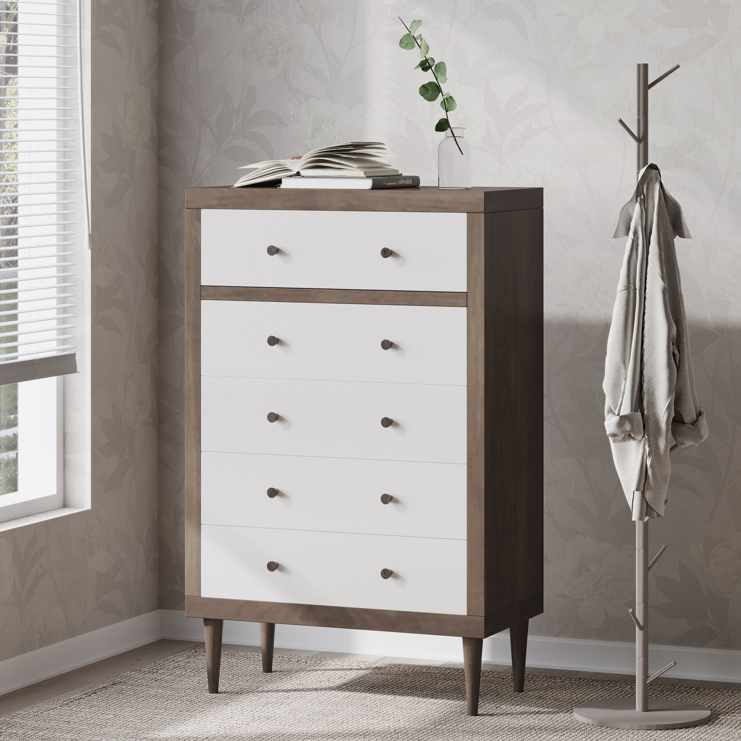 NORDIC 5-DRAWER CHEST