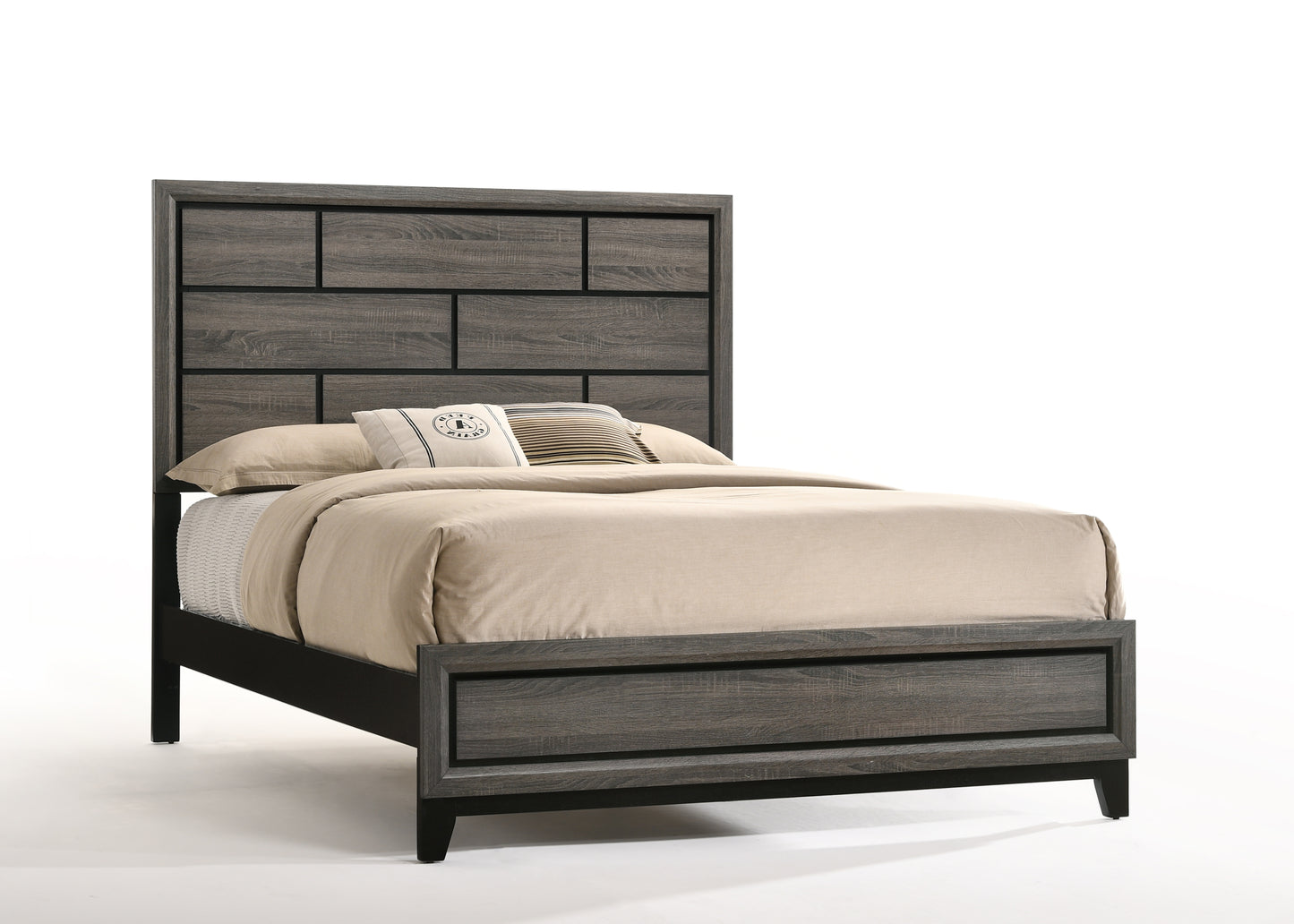 Weathered Grey Queen Bed