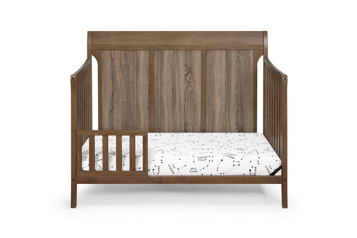 Shailee 4-in-1 Convertible Crib Brown/Brown Stone