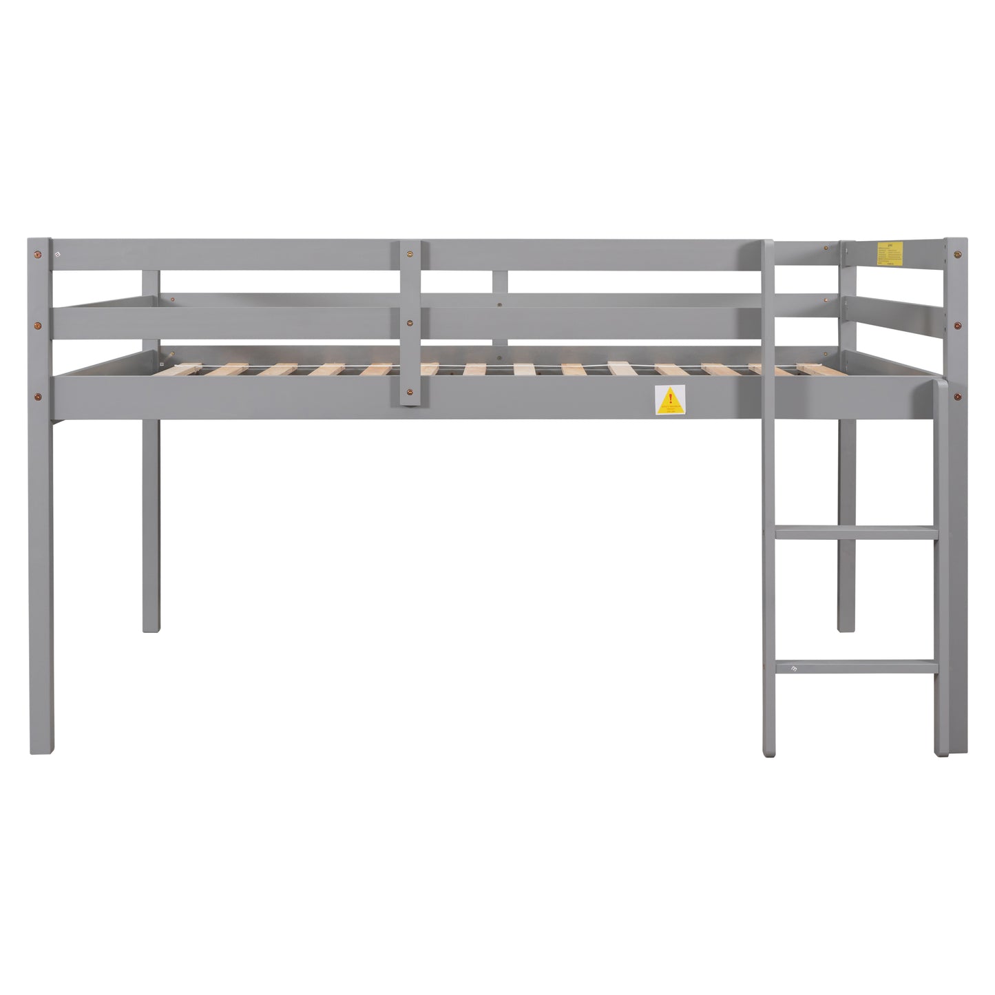 Full Loft Bed,Grey