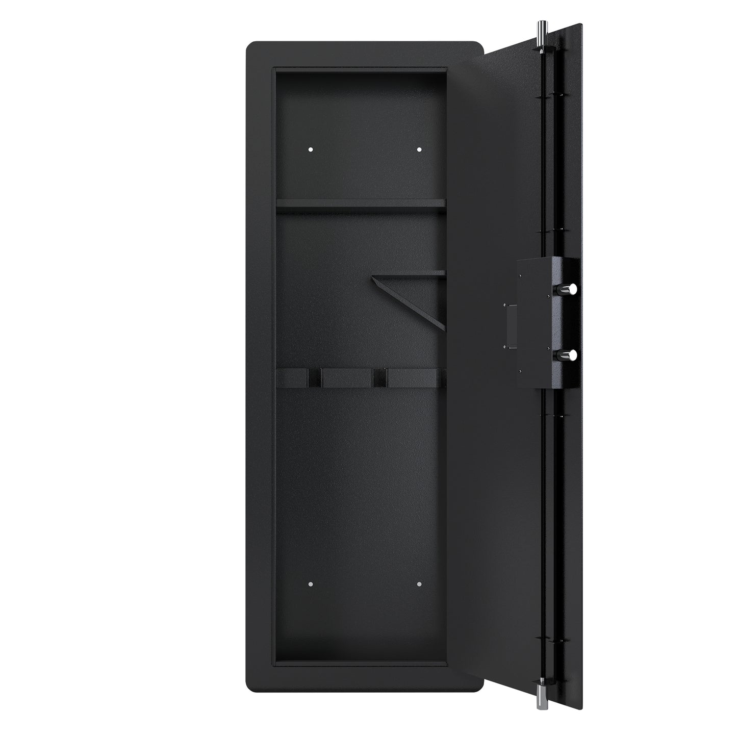 Wall Gun Safe, Gun Safes for Home, Gun Safes & Cabinets, Wall Safes Between The Studs, Quick-Access Rifle Safe with Removable Shelf and Digital Keypad(Black)