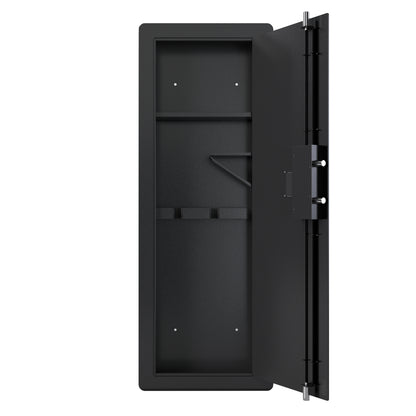 Wall Gun Safe, Gun Safes for Home, Gun Safes & Cabinets, Wall Safes Between The Studs, Quick-Access Rifle Safe with Removable Shelf and Digital Keypad(Black)