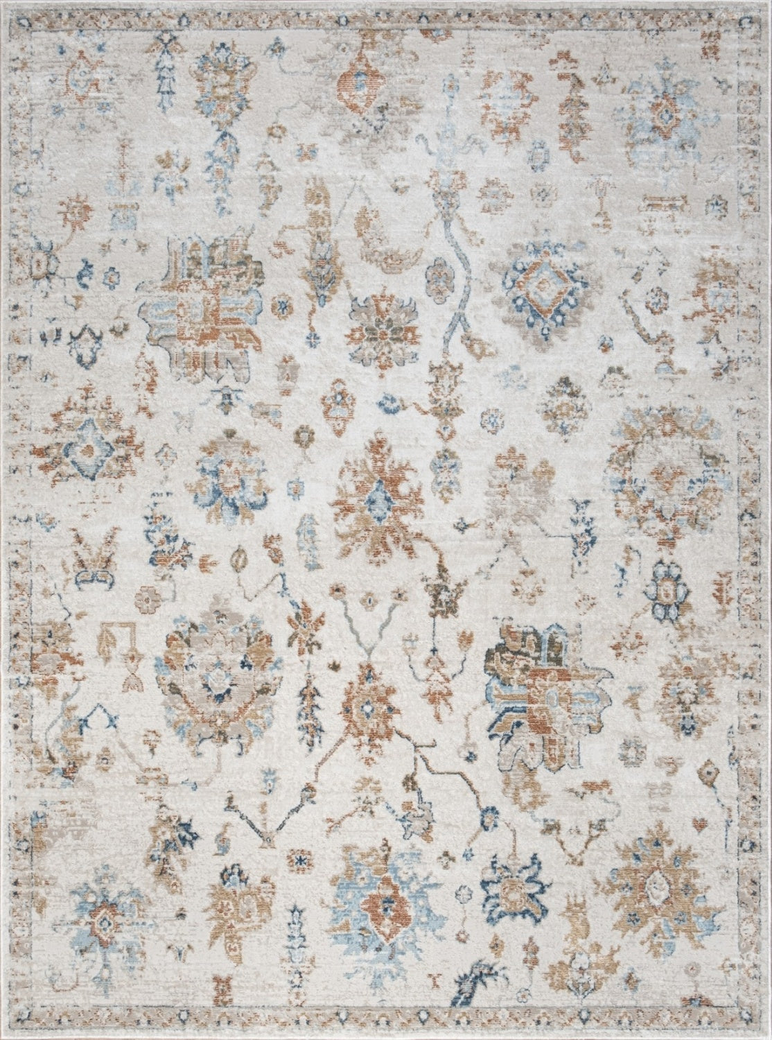 Noble GC_GEN7007 Ivory 5 ft. 3 in. x 7 ft. 3 in. Area Rug