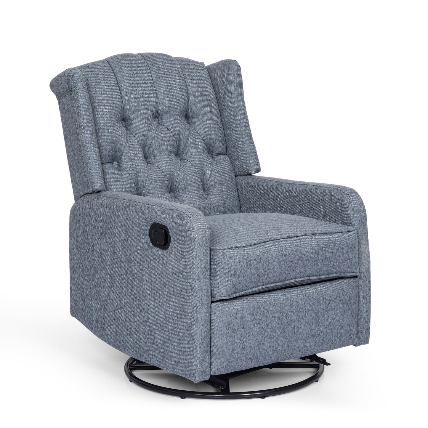 Classic Design, Manual Recliner Chair with 360-Degree Swivel