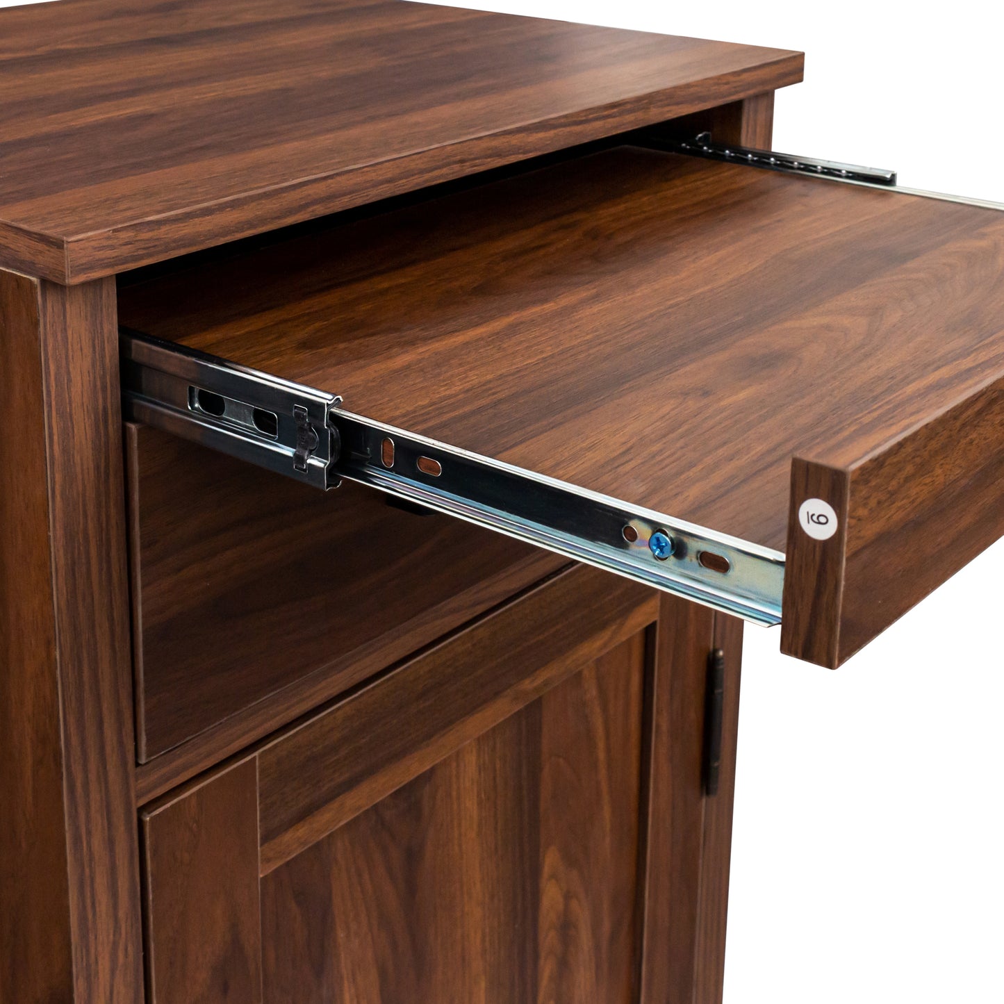 brown walnut color modular wine bar cabinet Buffet Cabinet with Hutch for Dining Room