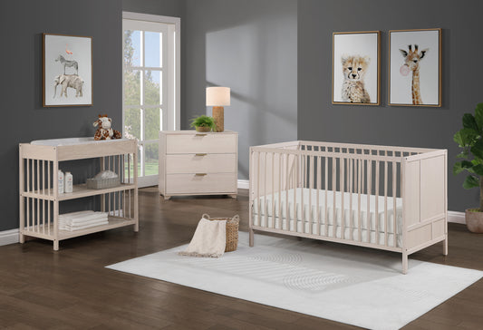 Pixie Finn 3-in-1 Crib in Washed Natural