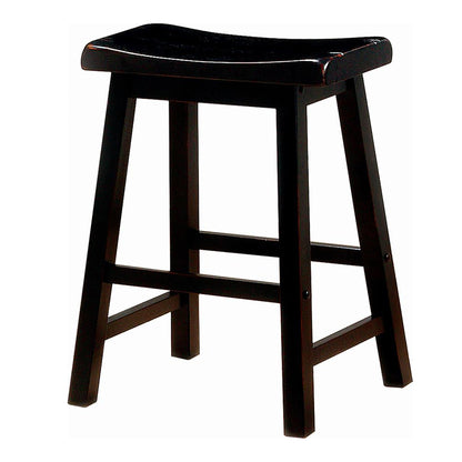 Black Counter Height Stools (Set of 2)