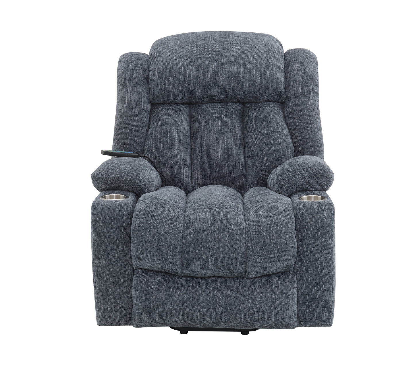 Blue Power Lift Recliner with Heating and Massage