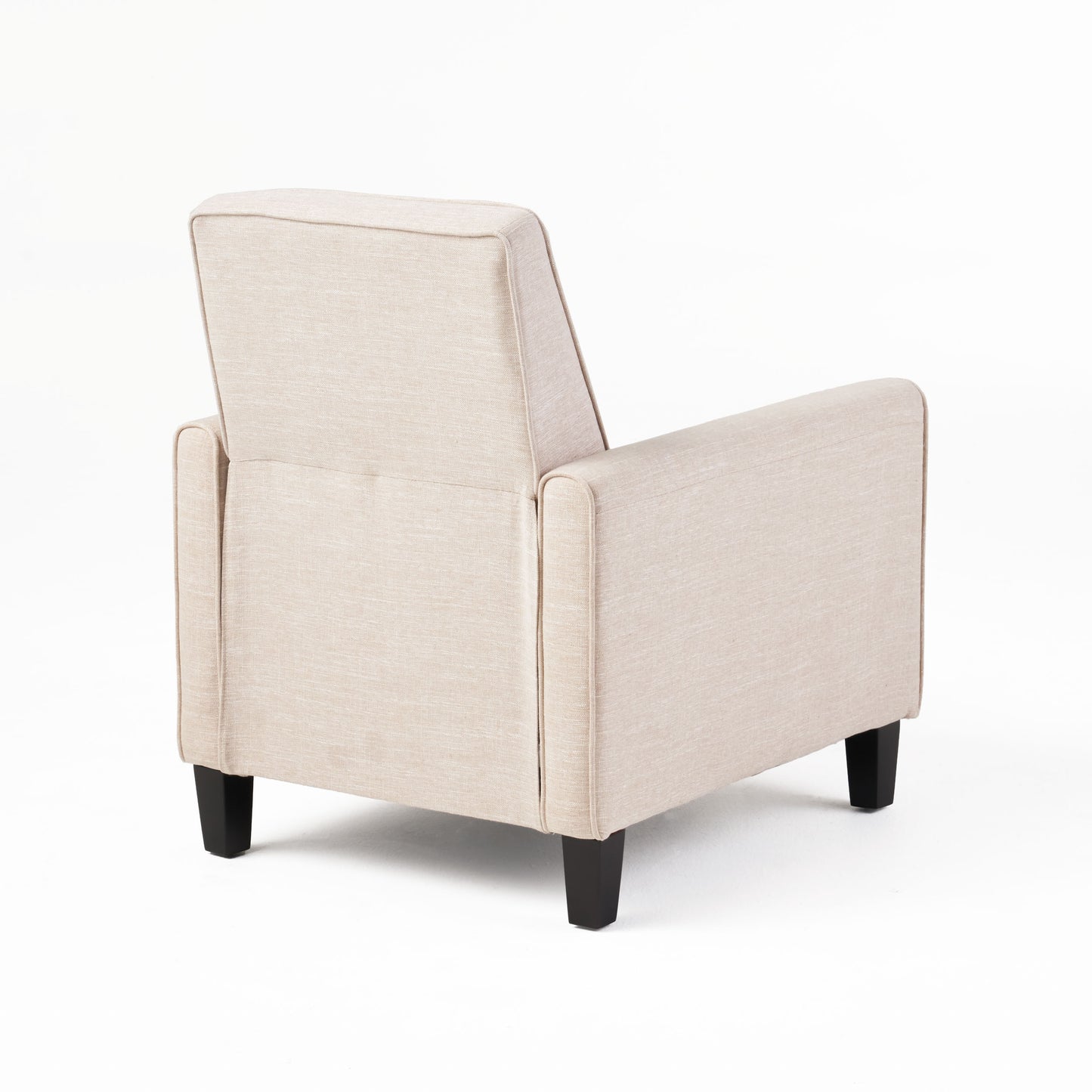 Light Beige Linen Push Back Chair for Elegant Home Décor