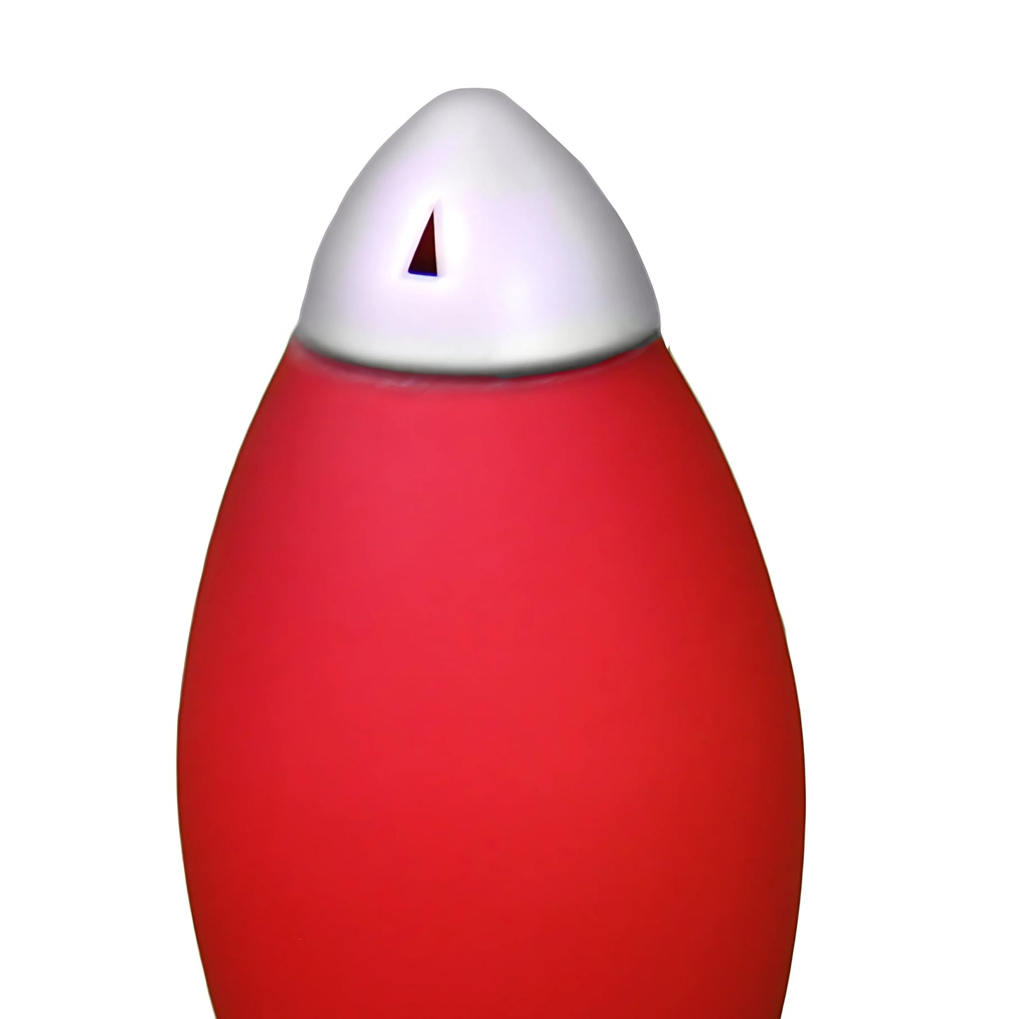 10.5" Tall Acrylic Kids Table Lamp, Rocket Ship design, Red