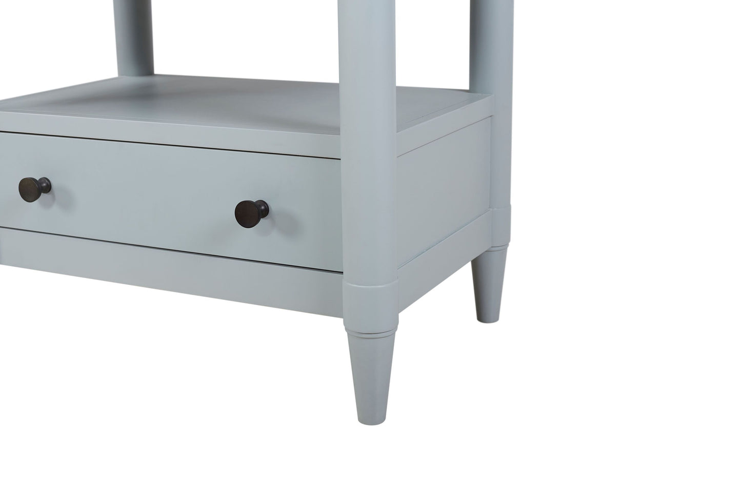Open Nightstand Ocean Finish With 2 Drawers