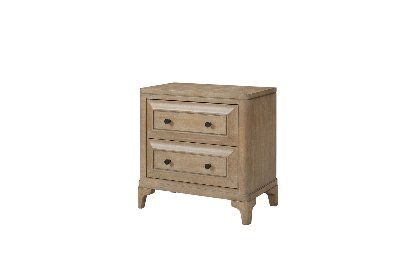 2 Drawer Nightstand With Sand Finish