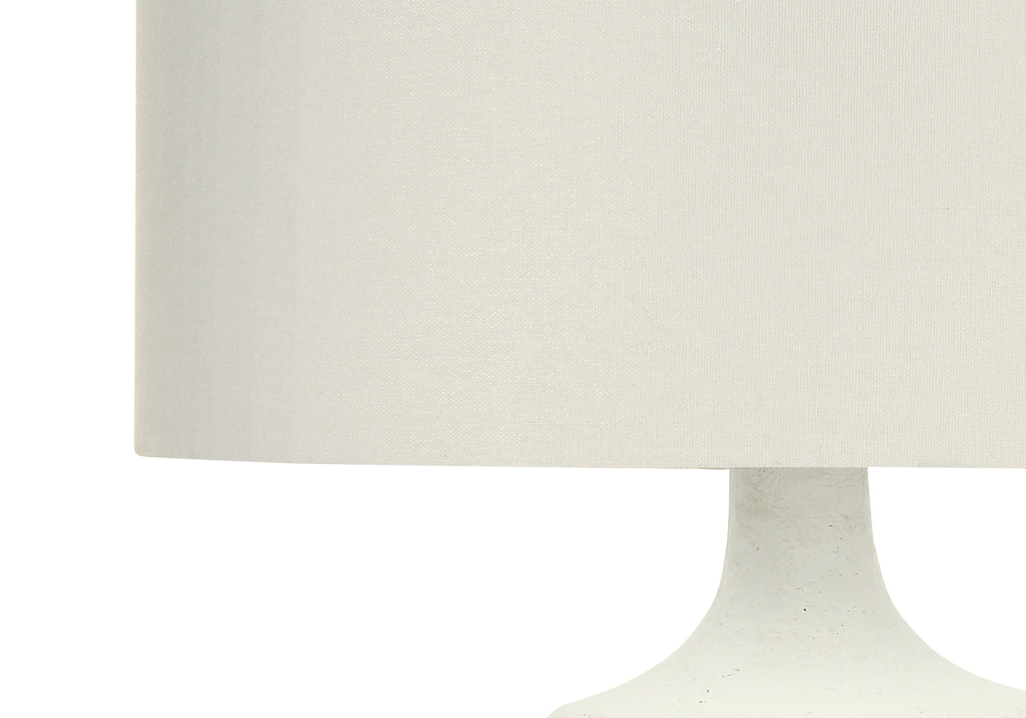 Lighting, 26"h, Table Lamp, Ivory / Cream Shade, Cream Resin, Contemporary