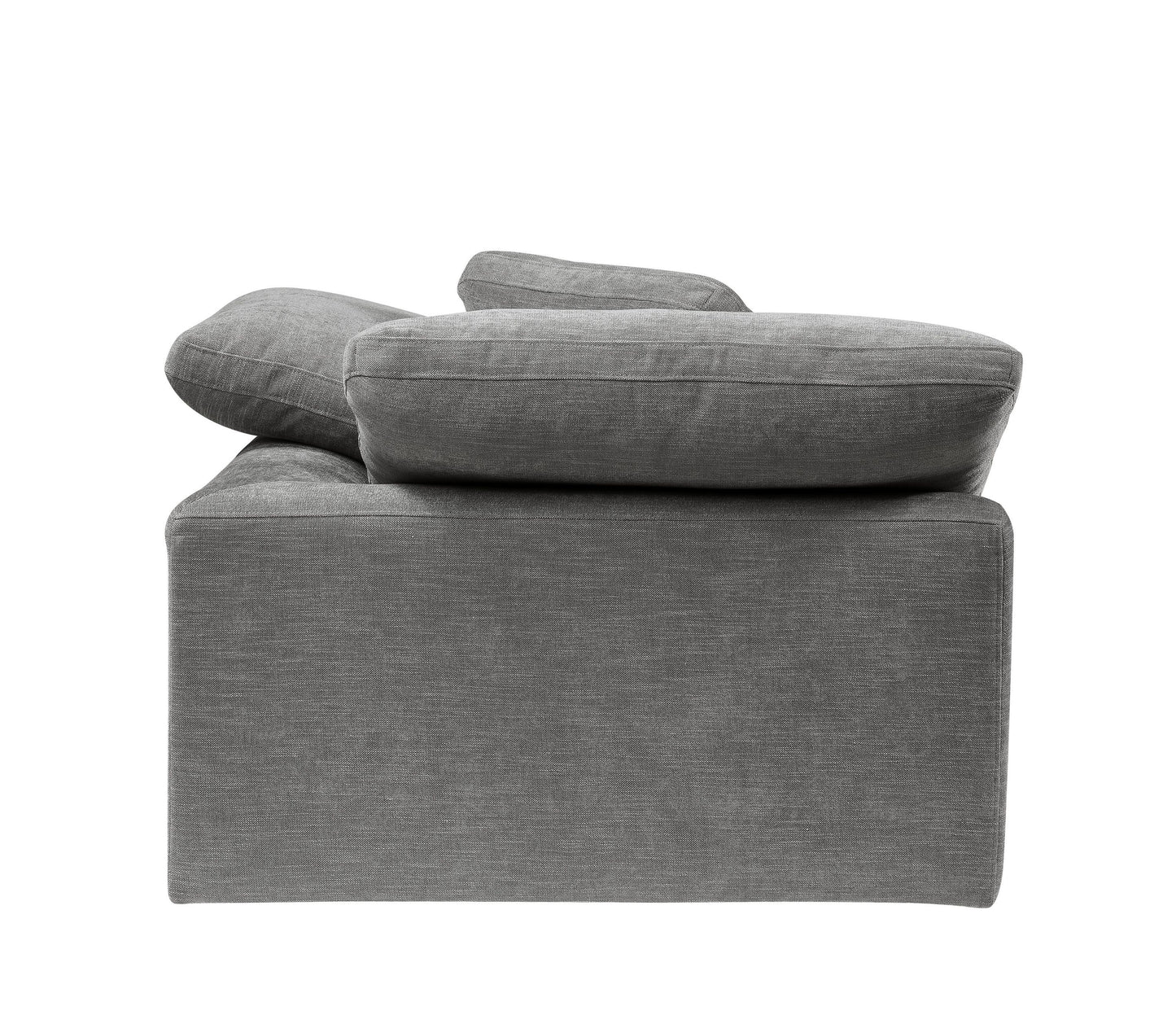 Naveen Gray Linen Modular Sectional Sofa with Ottoman