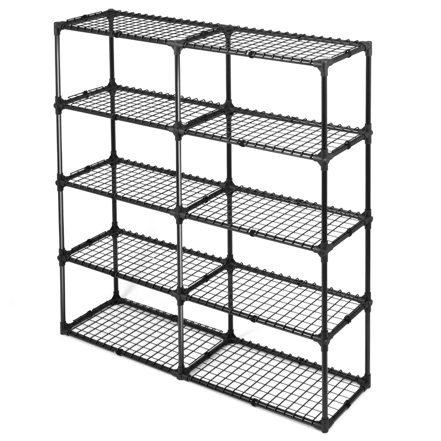 5-SHELF WIRE RACK WITH COVER (2PACK)