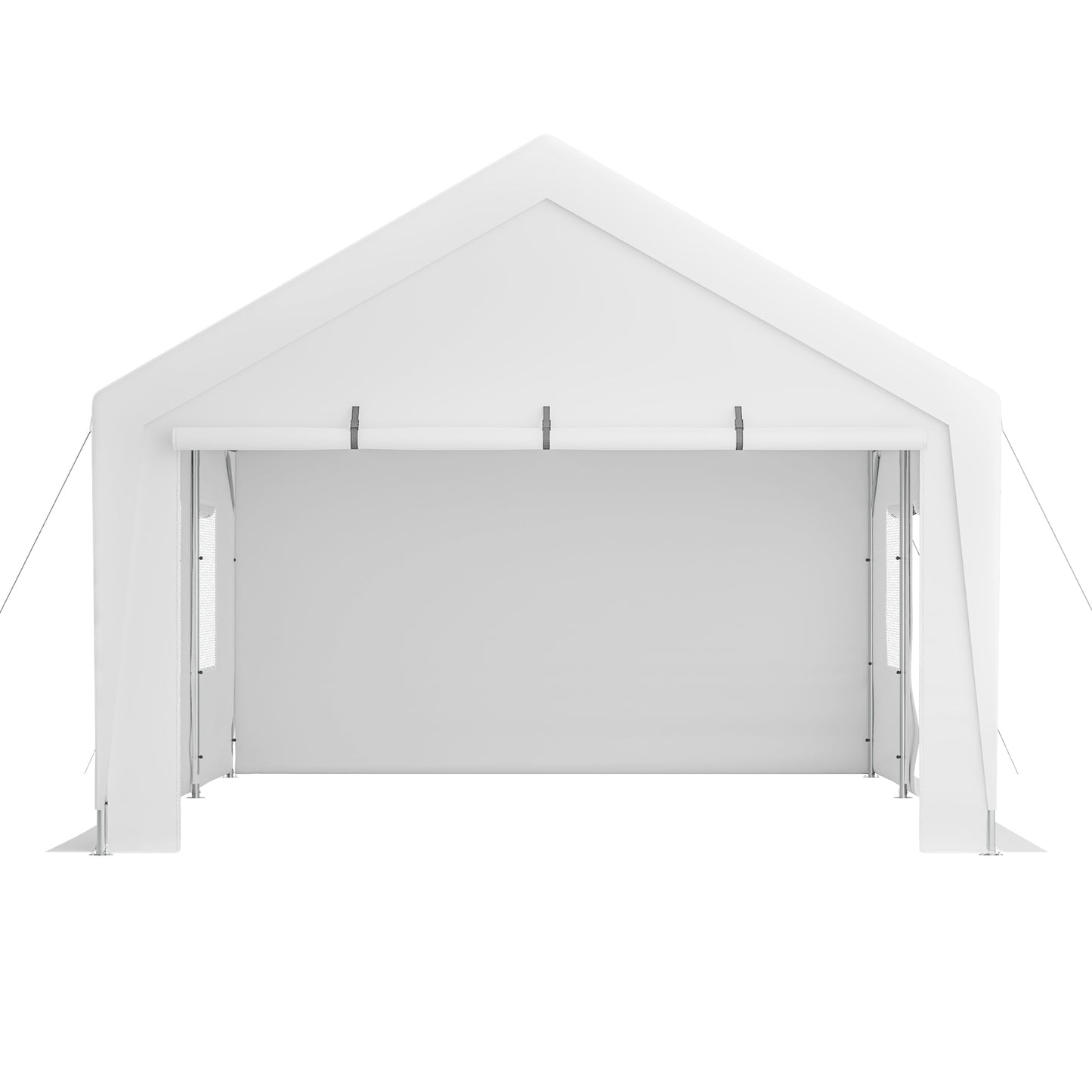 13x20 Heavy Duty Steel Carport Storage Canopy Garage Tent w/ Removable Sidewalls