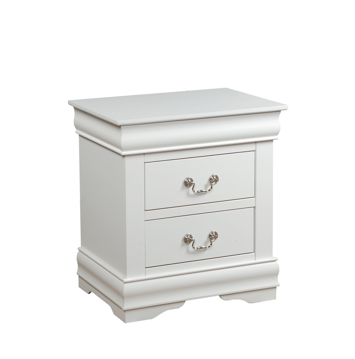 Louis Philippe White Finish Nightstand