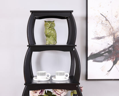 Stylish Bookshelf, 5-layer Bookcases, Black