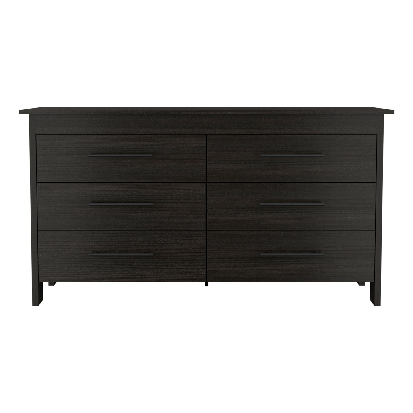 Southington 6-Drawer Rectangle Dresser Black Wengue