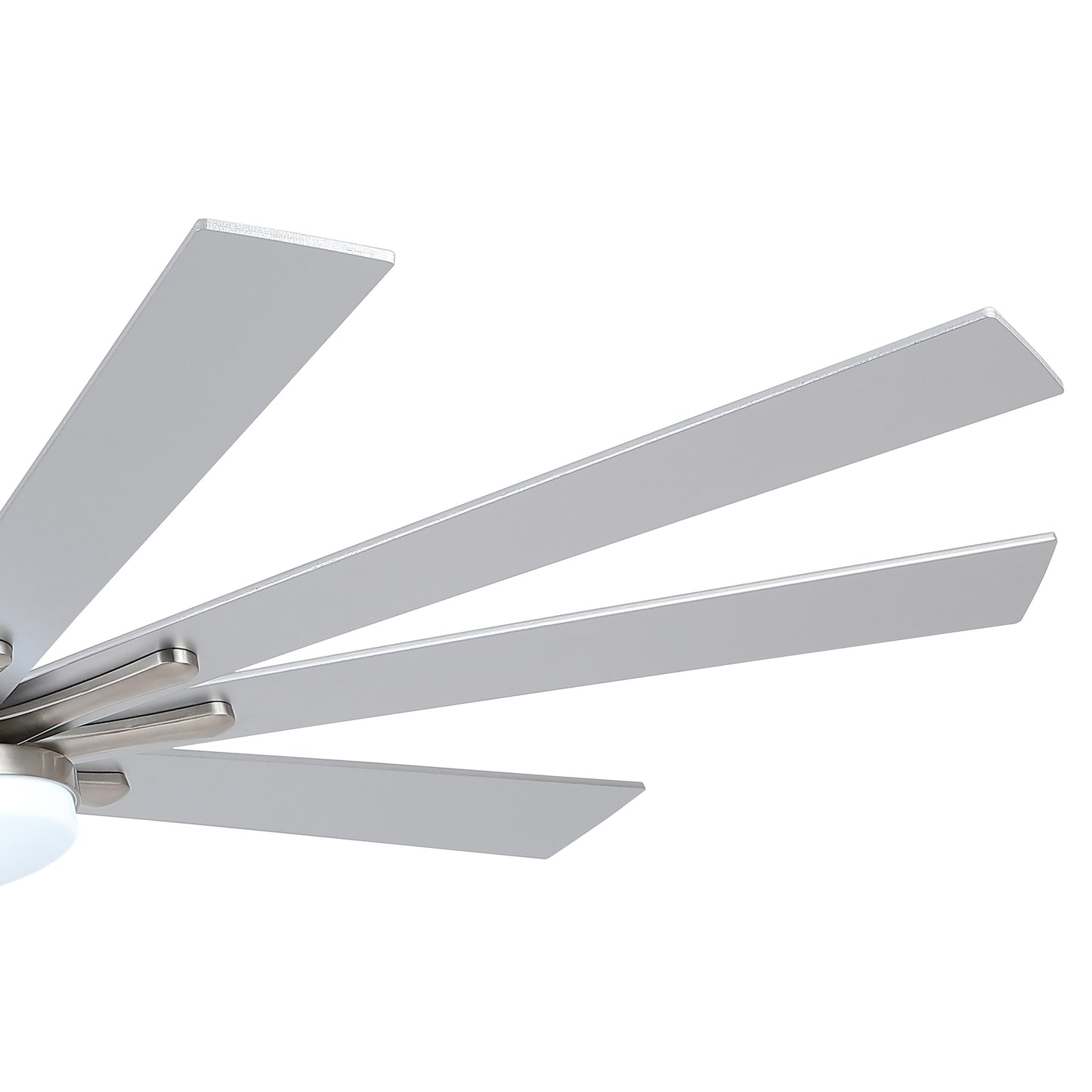 72 in Integrated LED Brushed Nickel Smart Ceiling Fan with Remote Control