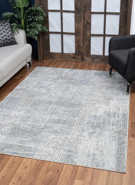 Elegance GC_CNC6009 Blue 5 ft. 3 in. x 7 ft. 3 in. Area Rug