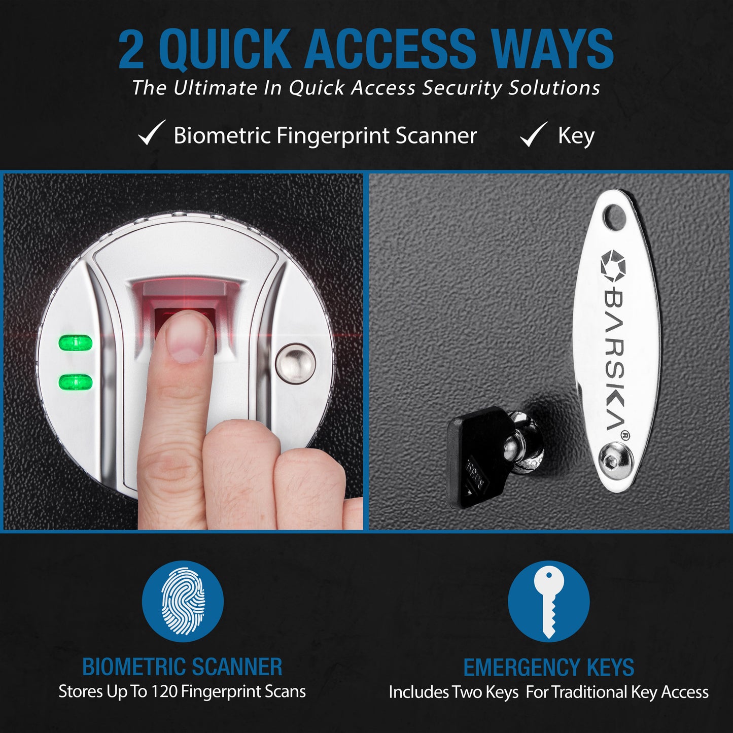 0 23 Cu Ft Top Opening Biometric Security Safe