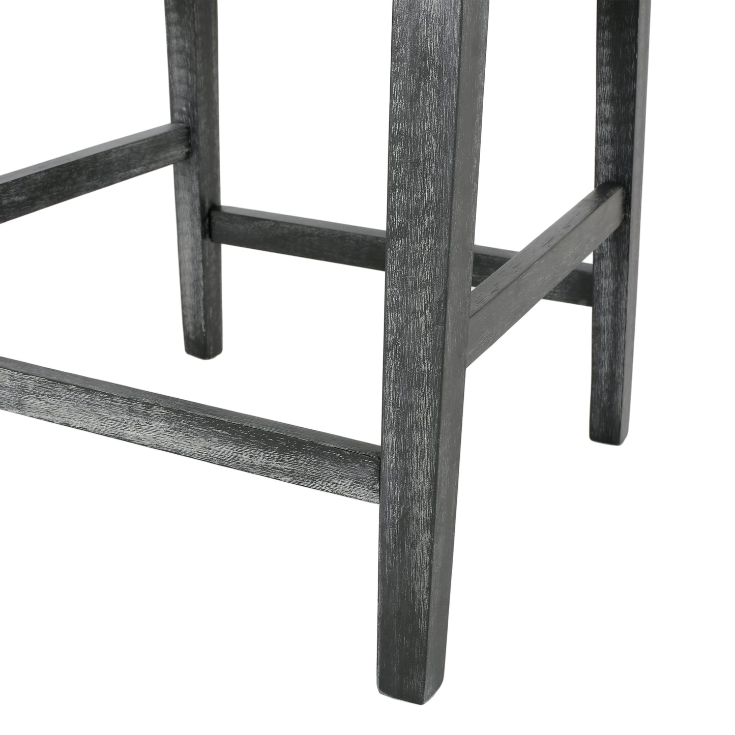 Upholstered 26 inch Counter Stool - Light Gray/Gray