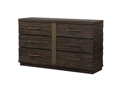 Industrial Farmhouse Designed 6 Drawer Dresser