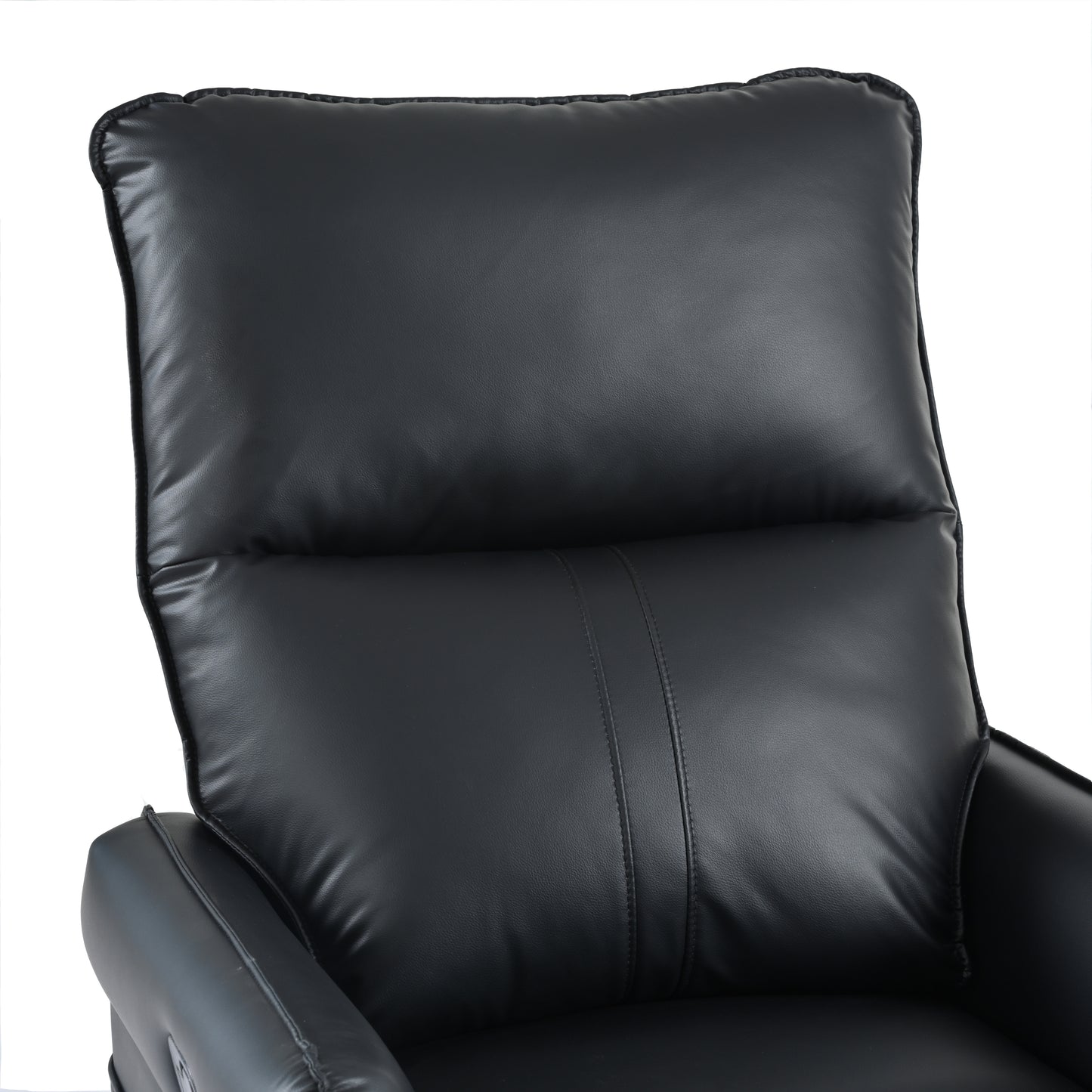 Power Swivel Rocker Recliner Chair for Adults, 270° Swivel Rocking Recliner Chair,Electric Small Recliners for Small Spaces, Single Sofa Recliner for Living Room, Bedroom,RV (Black+270°Swivel)