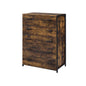 Juvanth Rustic Oak & Black Finish Chest