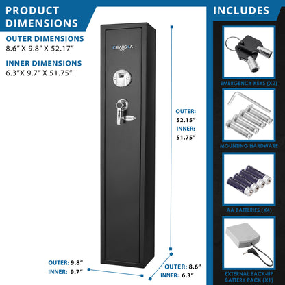 1 83 Cu Ft Biometric Rifle Safe