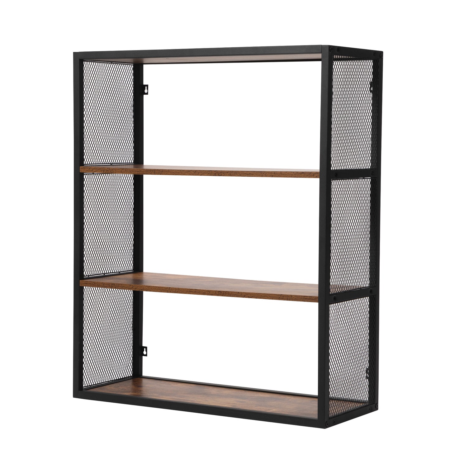 Three layer storage rack - retro brown