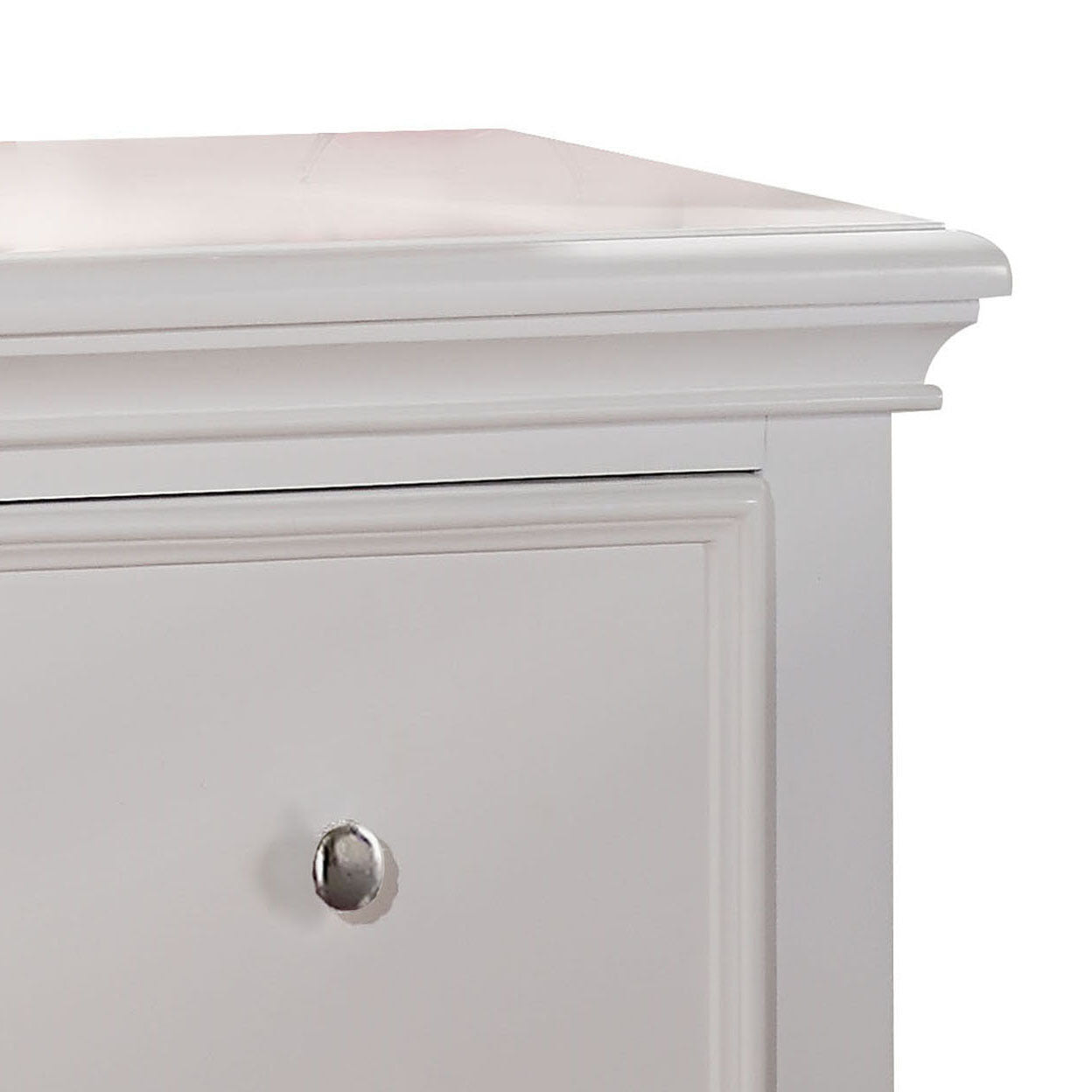 White 2-drawer Nightstand