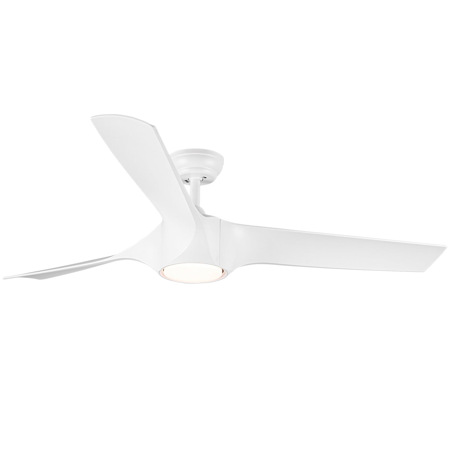 56 In.Intergrated LED Ceiling Fan with White ABS Blade