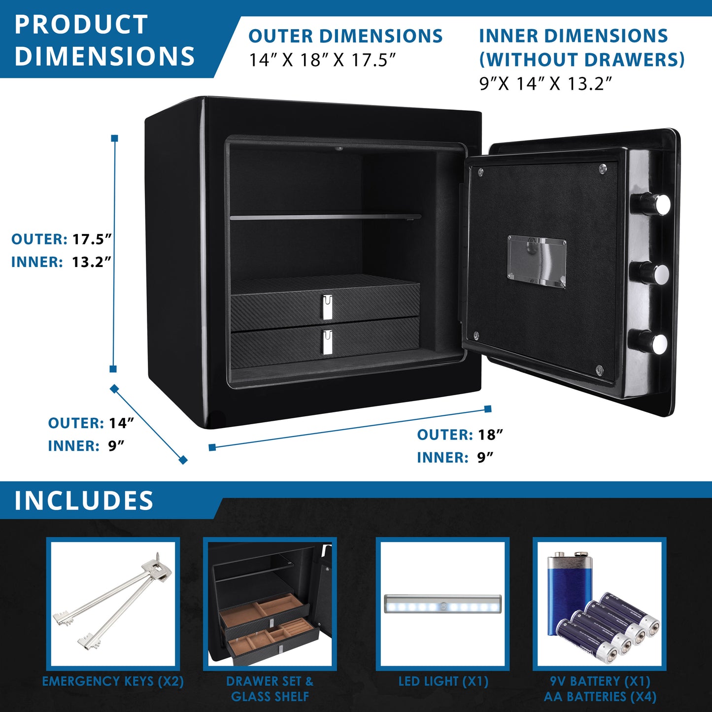 1.01 CUBIC FT BLACK JEWELRY SAFE V2