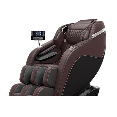 Full Body Massage Chair, Full Body Zero Gravity with 3D Massage Mechanism,Multiple massage modes, Waist and Calf Heater, Foot Roller, Bluetooth Speaker (Brown)