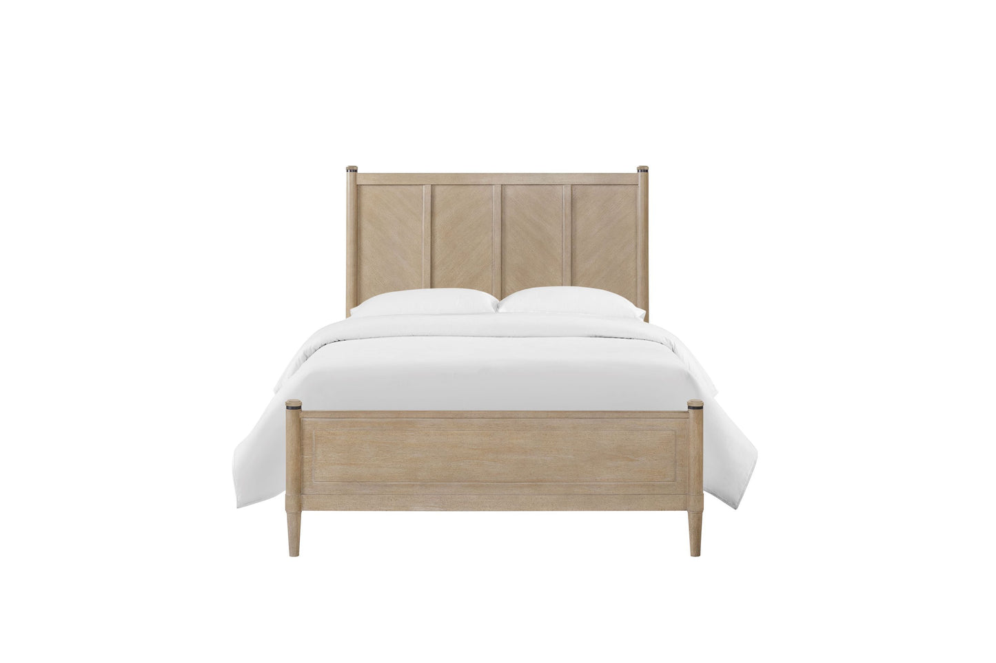 Queen Lo-Post Bed in Sand Finish