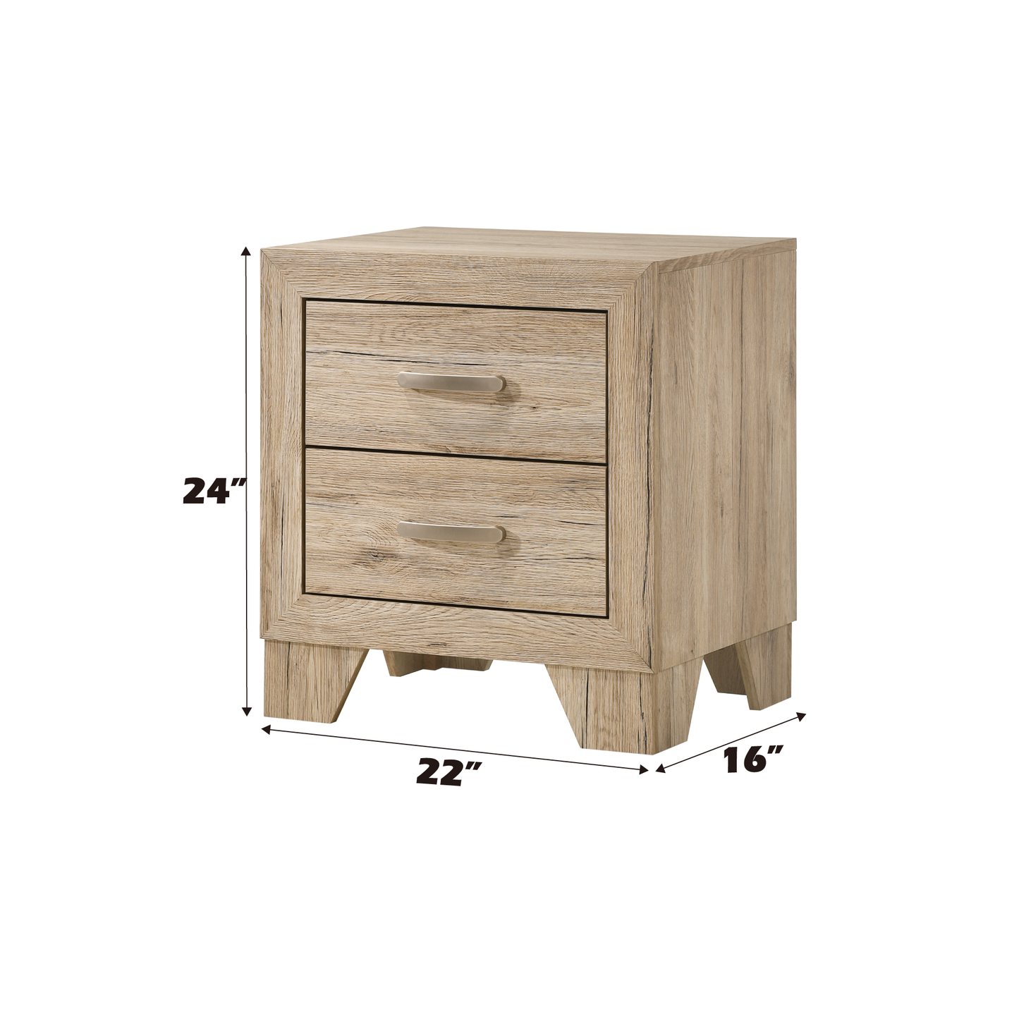 Miquell Natural Finish Nightstand