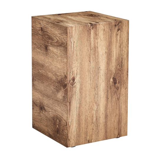 Modern MDF Coffee Table with Wood Grain Texture and Stylish Design 11.8*11.8*19.6 inch