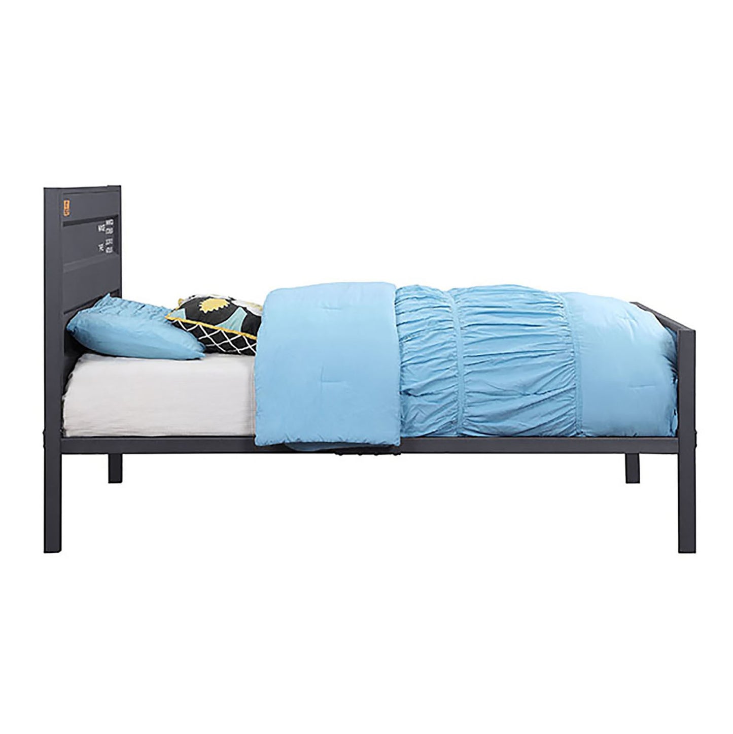 Gunmetal Twin Platform Bed