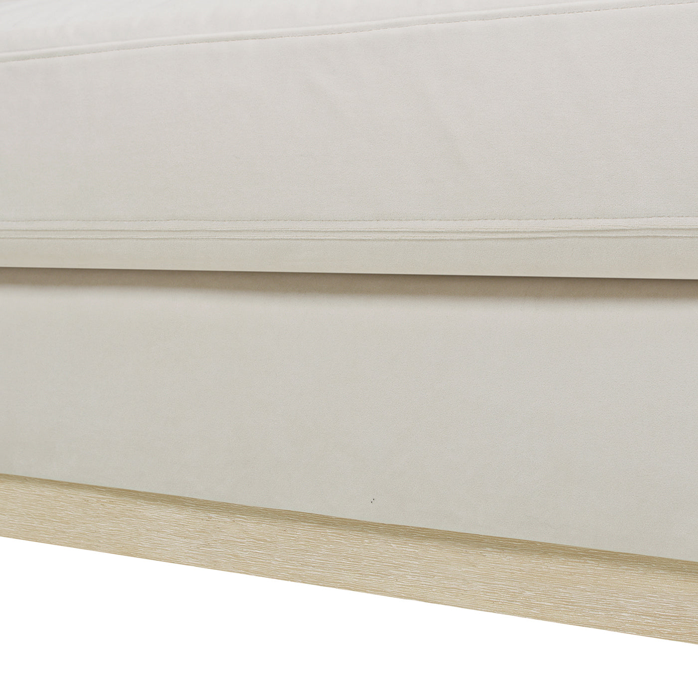 Knox 89" Modern Farmhouse Reversible Chaise Sectional Sofa, French Beige Performance Velvet