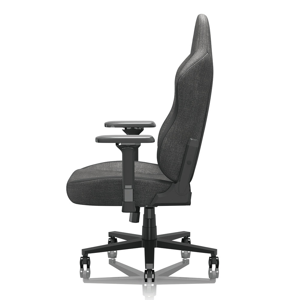 BestOffice PC Gaming Chair Ergonomic Office Chair Desk Chair with Lumbar Support Flip Up Arms Headrest PU Leather Executive High Back Computer Chair for Adults Women Men (Fabric Black)